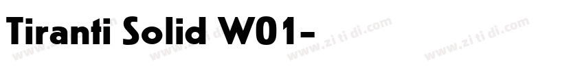Tiranti Solid W01字体转换